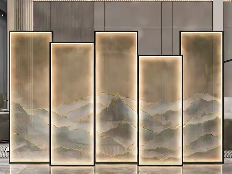 定制山水画玻璃